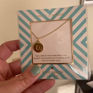 Kate Spade Initial D Gold Necklace